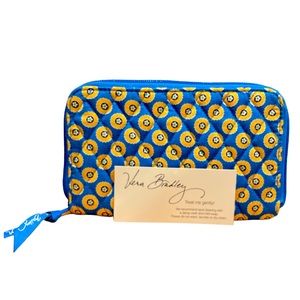 Vera Bradley "Riviera Blue" Zip Around Wallet